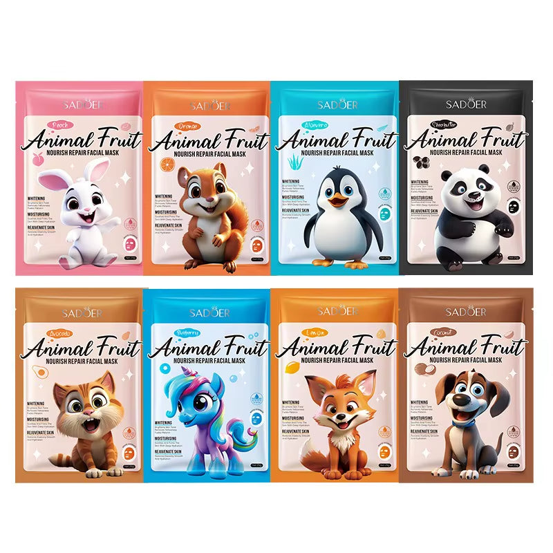 8Pcs Маска NOURISH REPAIR Skin Care Face Mask Original Korean Skincare Whitening Biodance Clay Stuff Animal Masks Serum