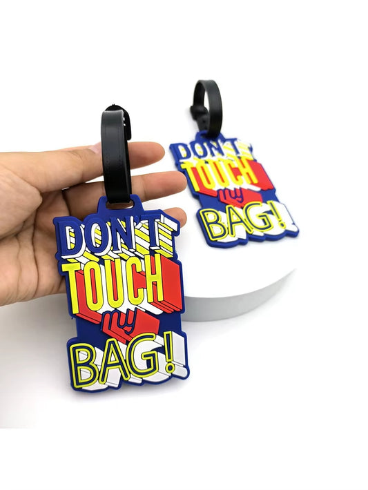 1PCS Cute Luggage Tag Creative Letter Suitcase Silicon Portable Travel Addres Holder Bag Tags for Luggage Travel Essentials